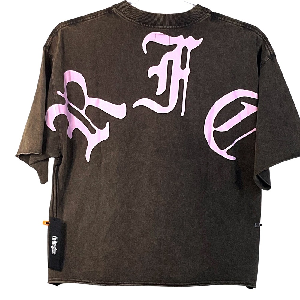 Civil regime SIN Dungeon Vintage Wash Brown TShirt Mens Medium Graphic